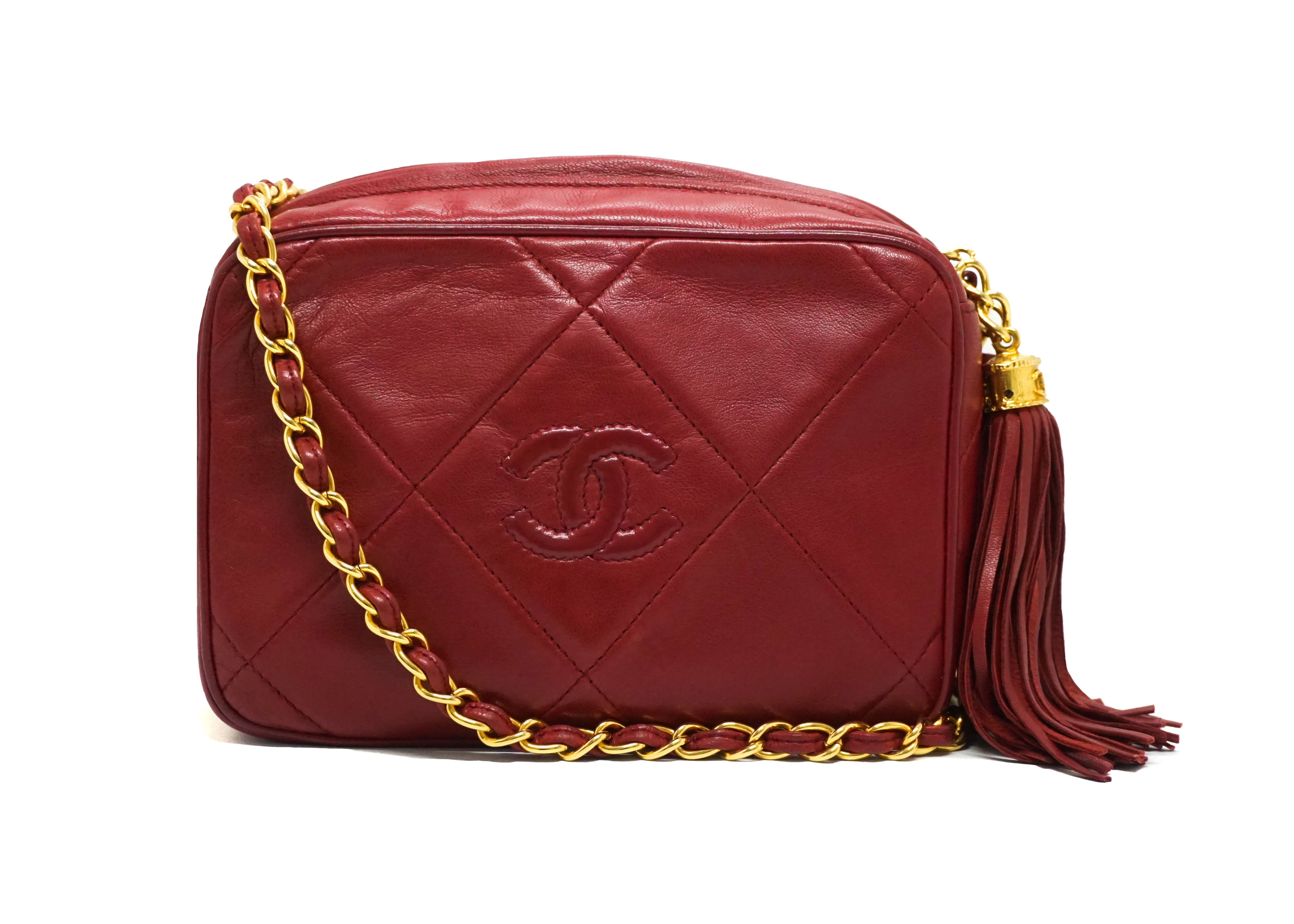 Vintage chanel store camera bag