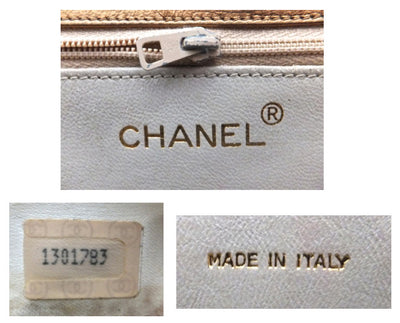 Authentic Chanel Vintage Gold Flapover