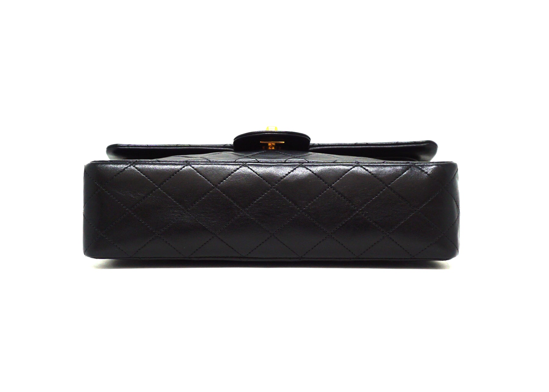 Chanel Black Medium Classic Lambskin Double Flap Leather ref.963942 - Joli  Closet