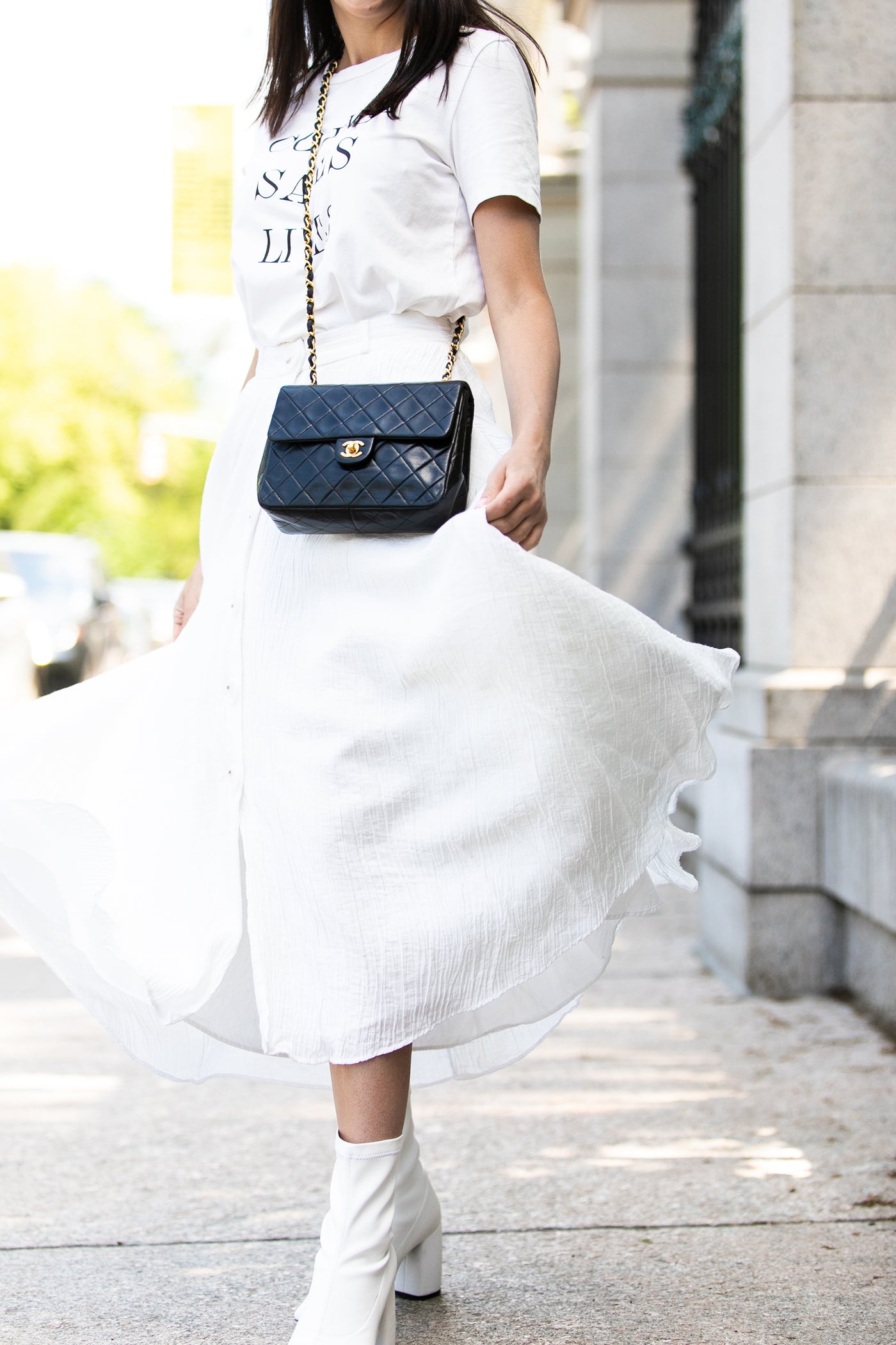 Chanel Vintage Black Lambskin Classic Mini Flap