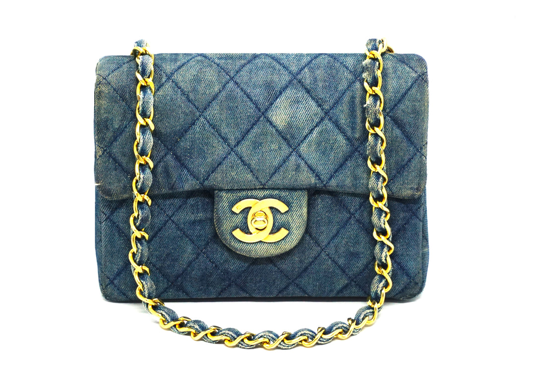 【CHANEL】vintage mini class flap 18cm★ヴィンテージ Chanel vintage mini class flap 18cm – Moka Vintage HK