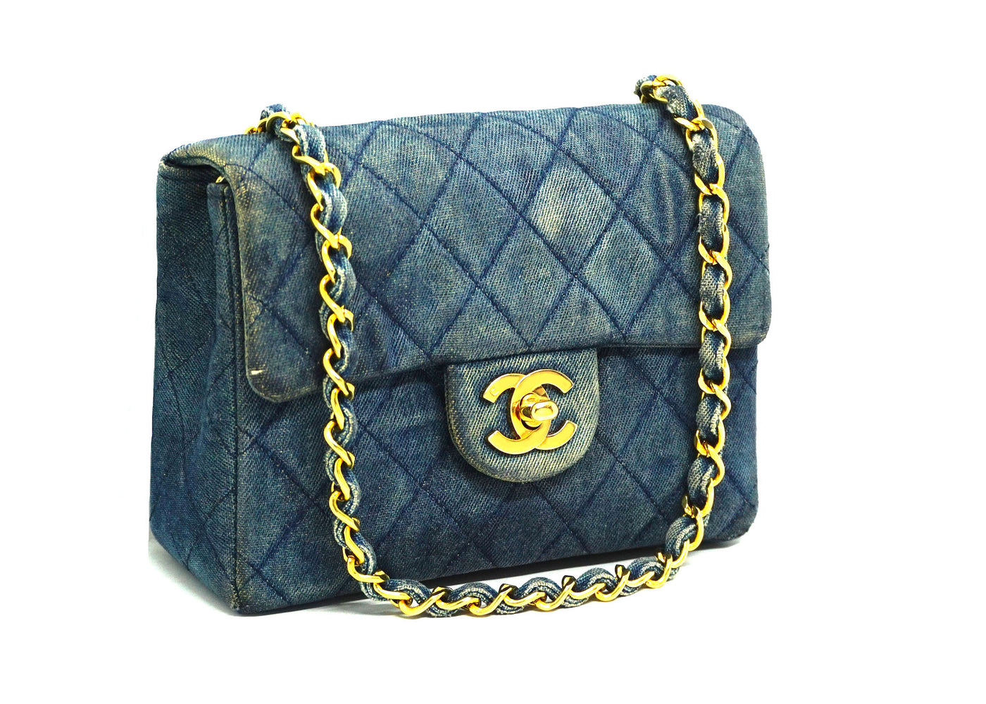 Chanel Vintage Rare Denim Classic Square Mini Flap – Classic Coco Authentic  Vintage Luxury