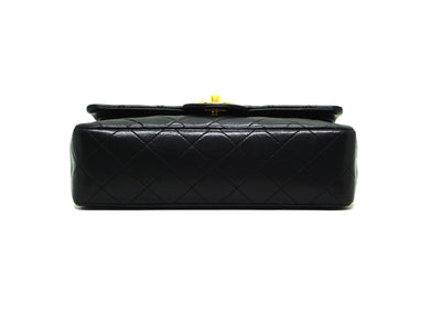 Chanel Vintage Black Lambskin Small Classic Double Flap