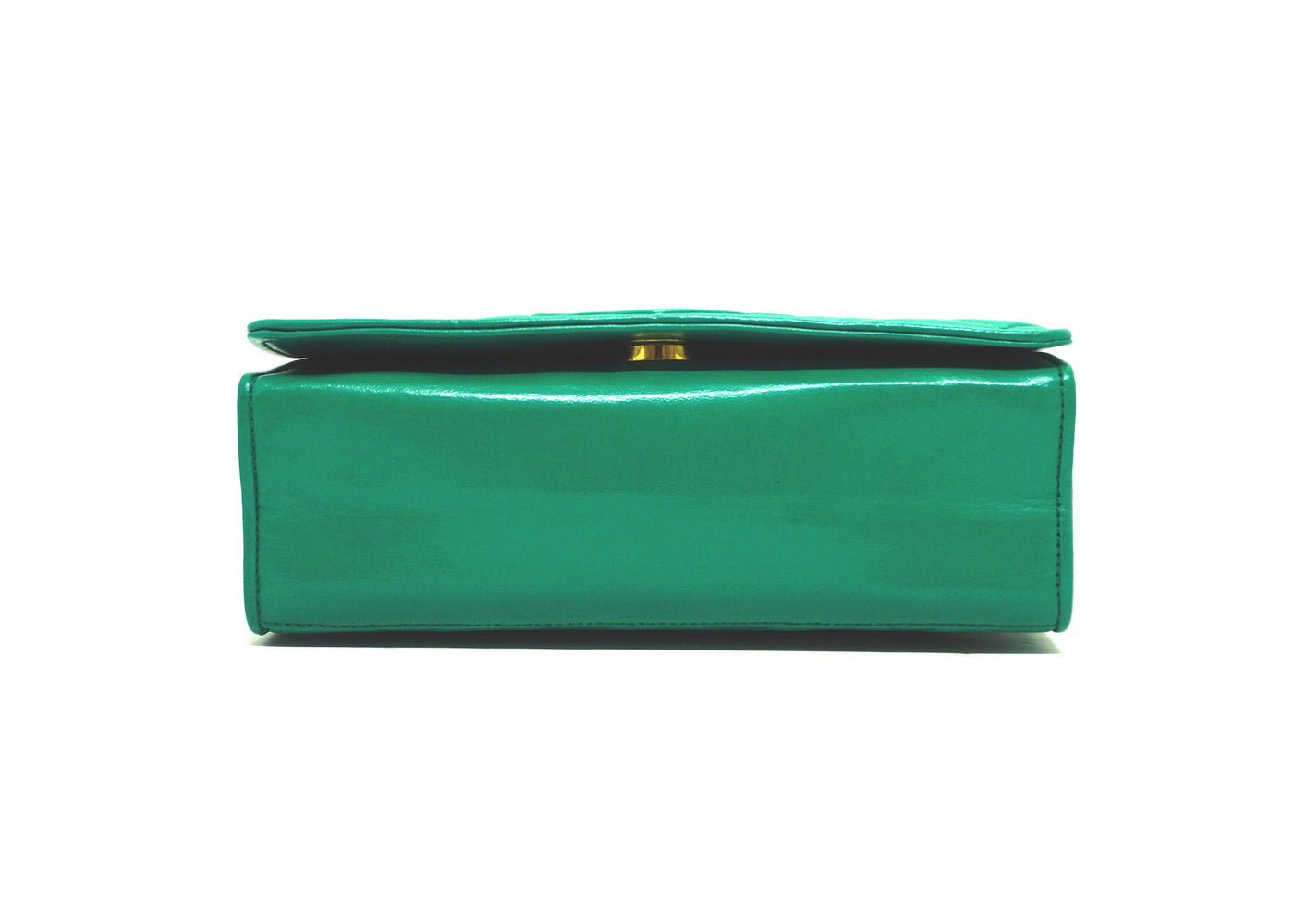 Chanel Vintage Rare Green Lambskin Mini Flap Bag