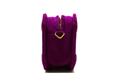 Chanel Vintage Rare Fuchsia Suede Mini Flap