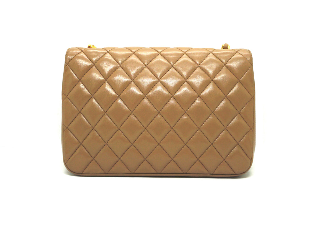 Chanel Vintage Rare Camel Lambskin Single Flap – Classic Coco