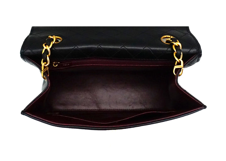 Chanel Vintage Rare Black Lambskin Trapezoid Flap – Classic Coco