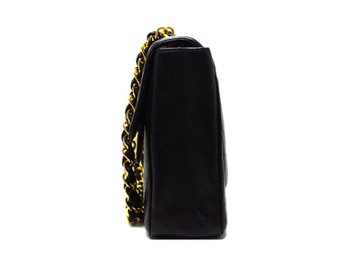 Chanel Vintage Rare Black Caviar XL CC Jumbo Flap