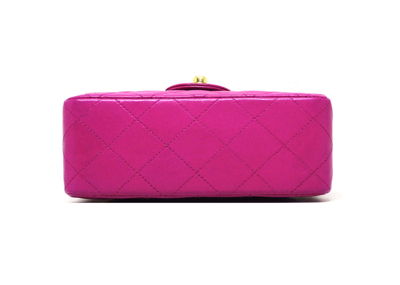 Chanel Vintage Rare Hot Pink Lambskin Classic Mini Flap