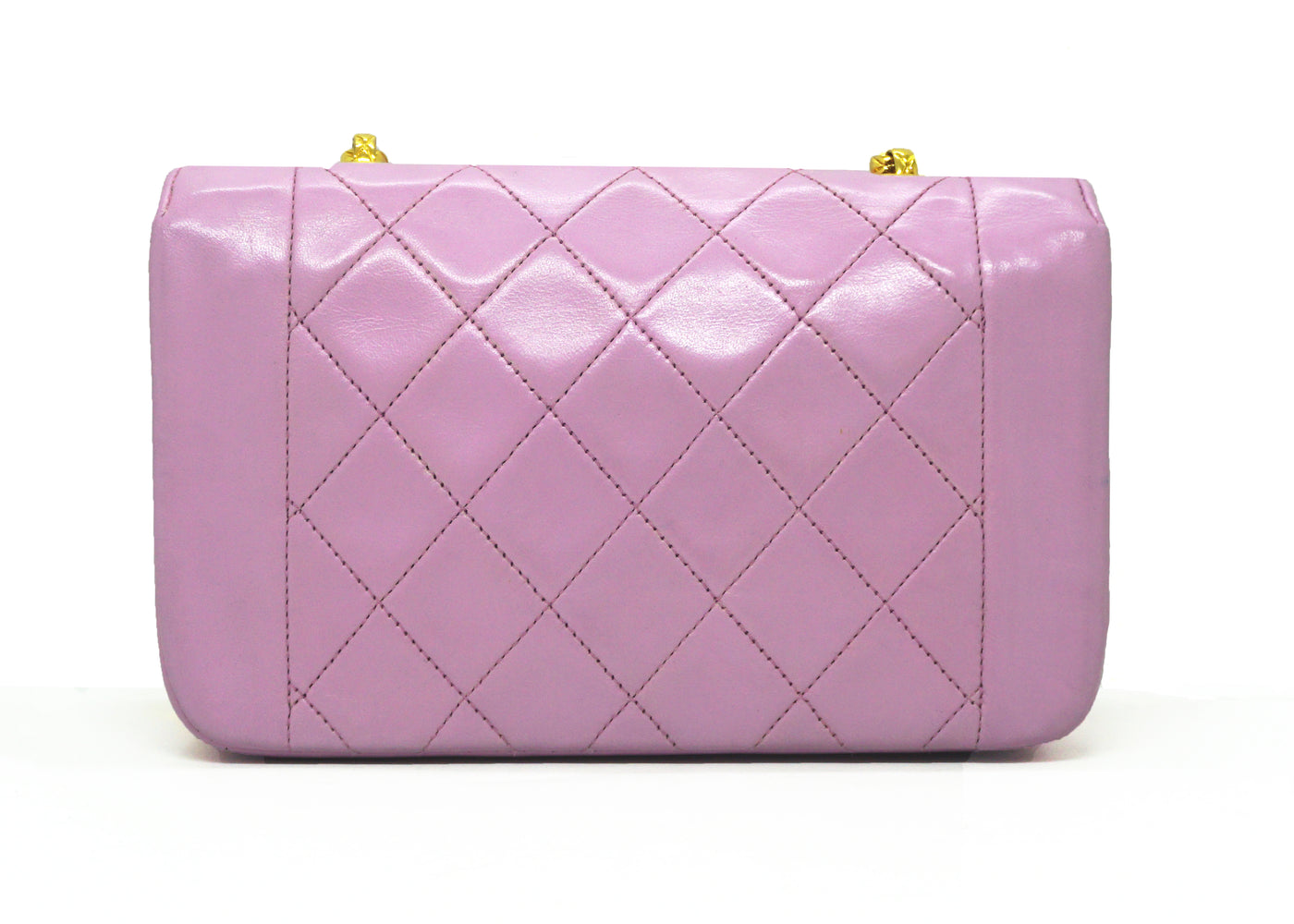 Chanel Vintage Rare Lilac Lambskin Boarder Mini Flap