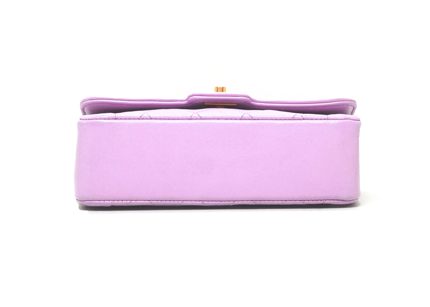 Chanel Vintage Rare Lilac Lambskin Boarder Mini Flap