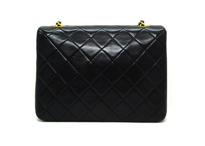 Chanel Vintage Black Lambskin Classic Mini Flap