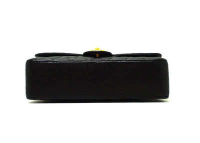 Chanel Vintage Black Caviar Medium Classic Double Flap