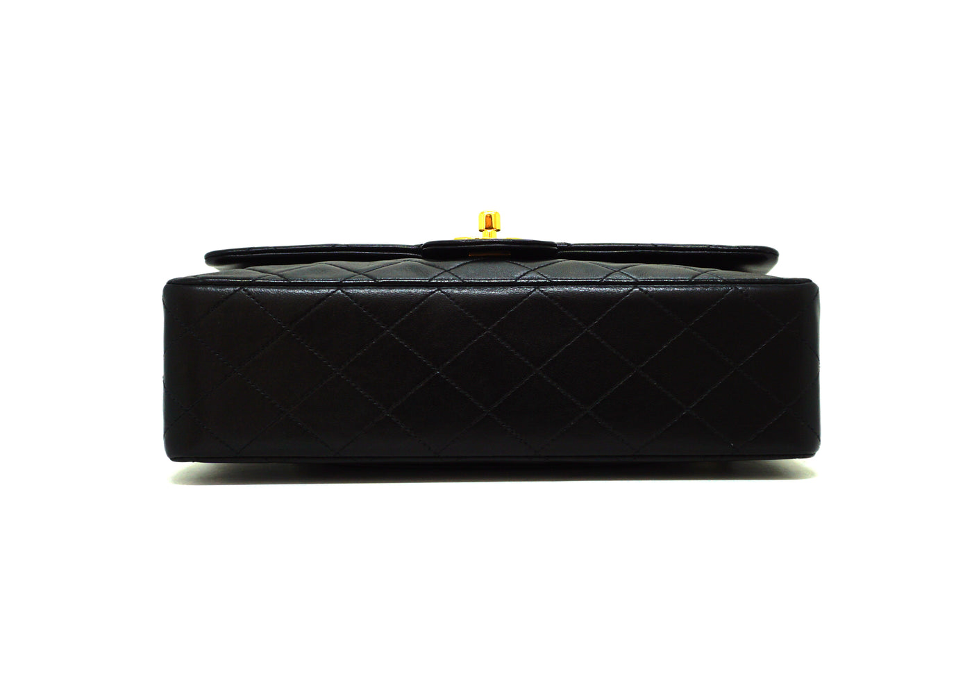 Chanel Vintage Black Lambskin Medium Classic Double Flap