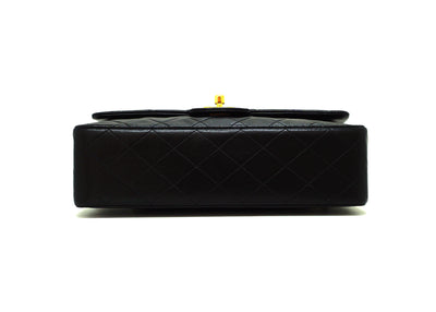 Chanel Vintage Black Lambskin Medium Classic Double Flap