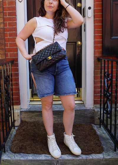 Chanel Vintage Black Caviar Medium Classic Double Flap