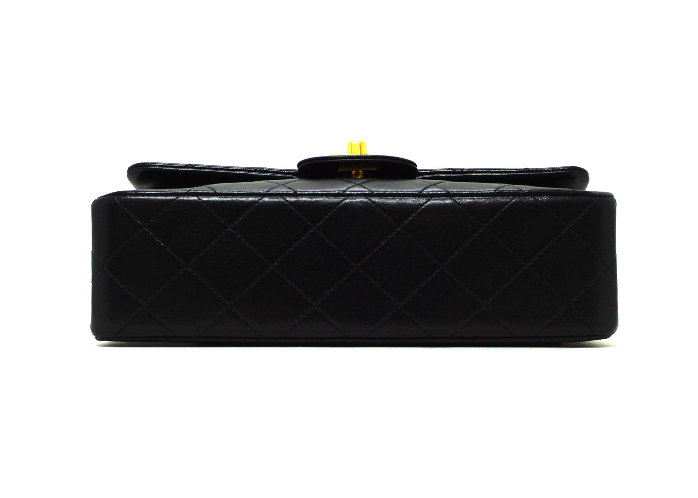 Chanel Vintage Black Lambskin Small Classic Double Flap