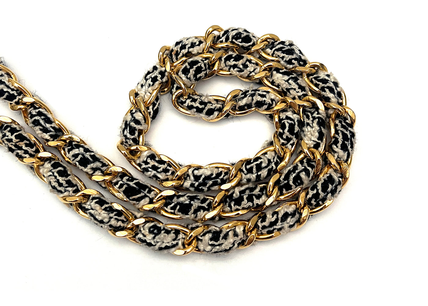 Chanel Vintage Tweed & Faux Fur Maxi Flap