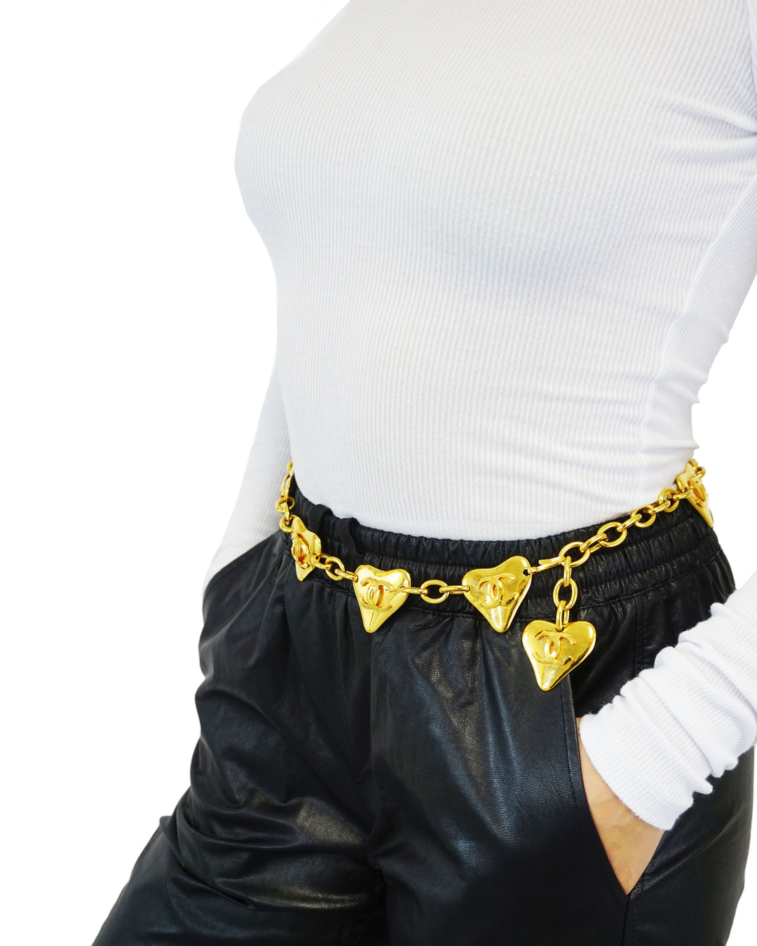 Apparels Coco Chanel Belt Buckle CHANEL B20 Coco Mark Apparel Belt