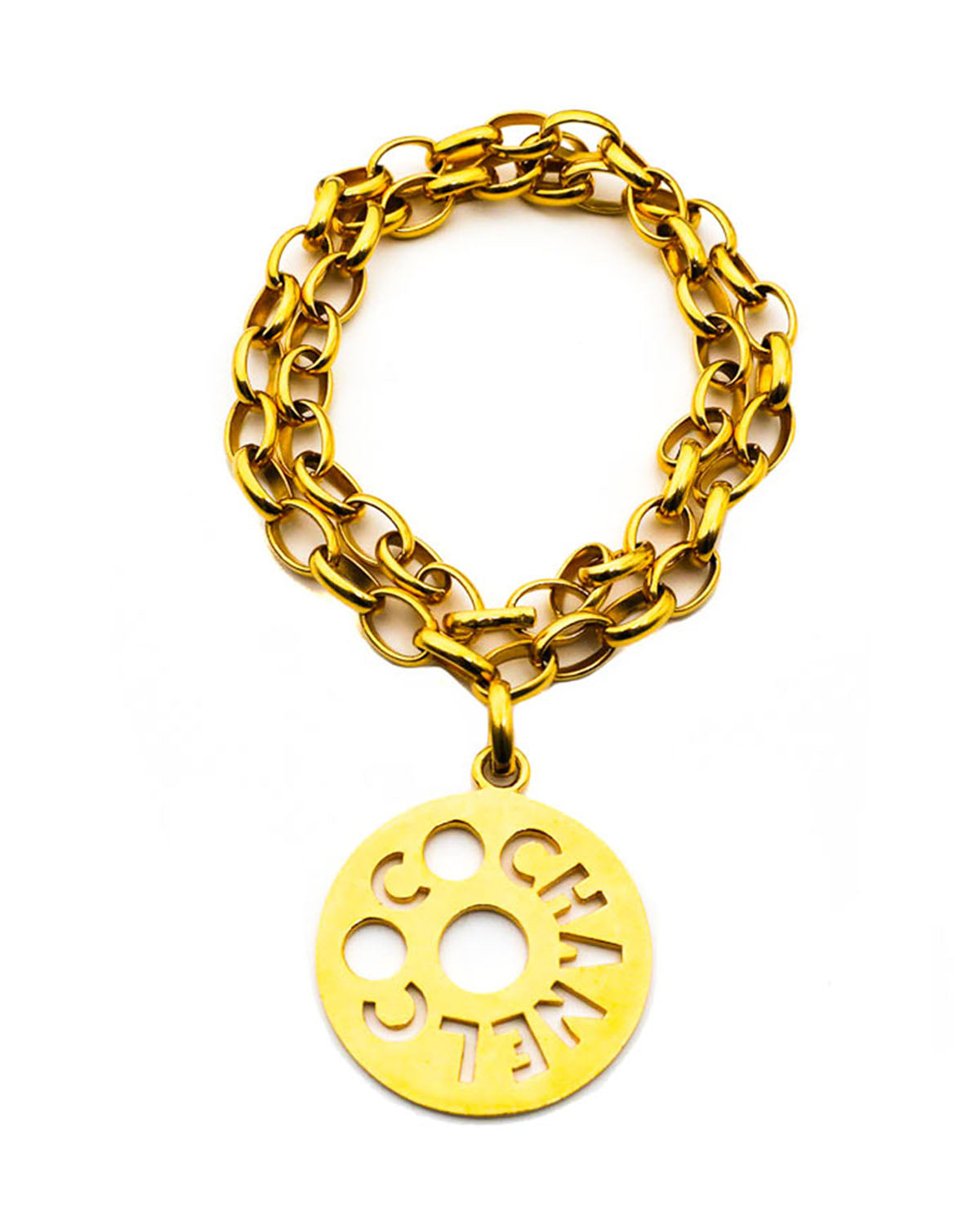 Chanel Camellia 18K Flower & Hoop Motif Necklace & Bracelet Set