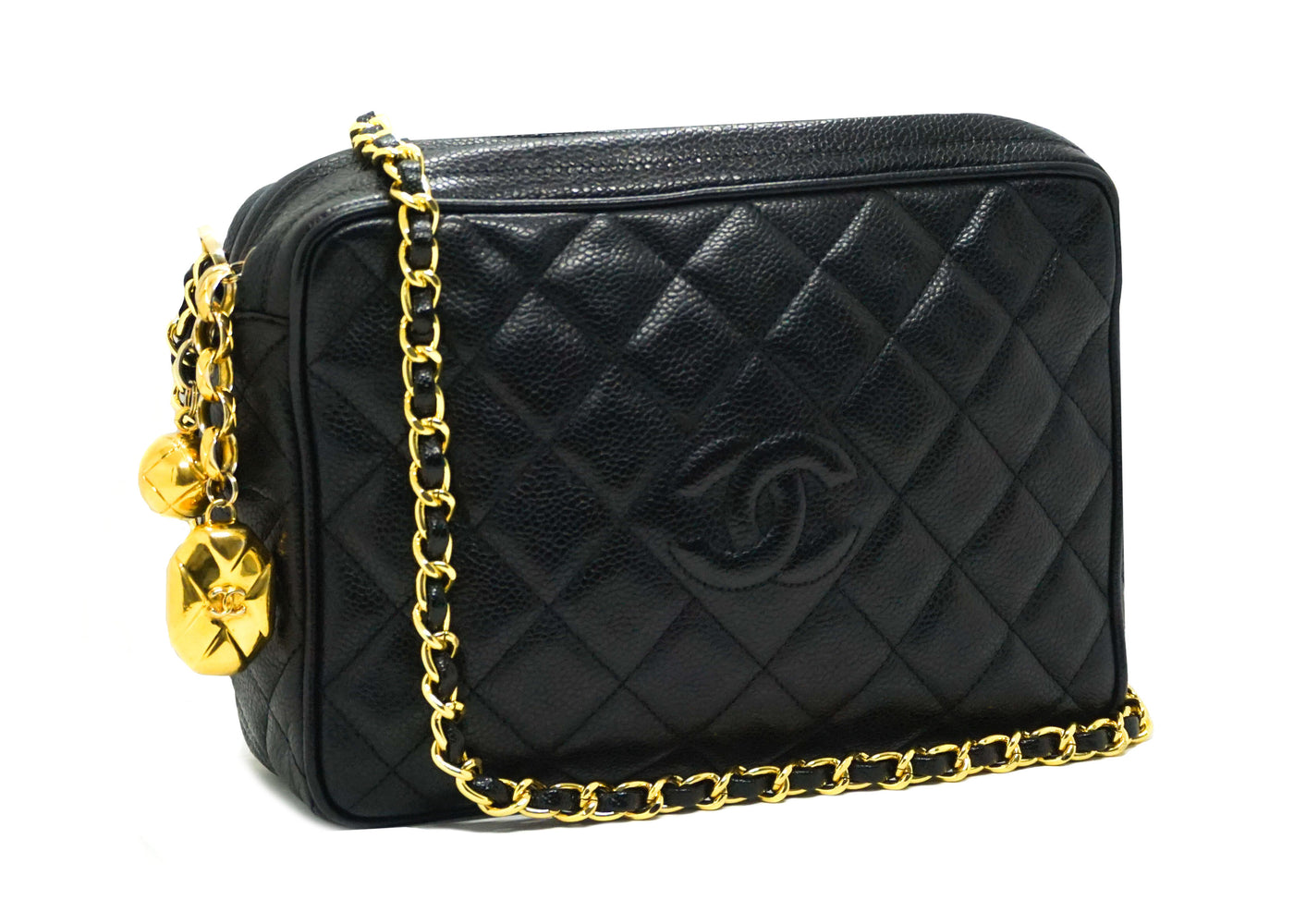 Chanel 1994-1996 Pocket Camera Bag Small Black Caviar – AMORE Vintage Tokyo