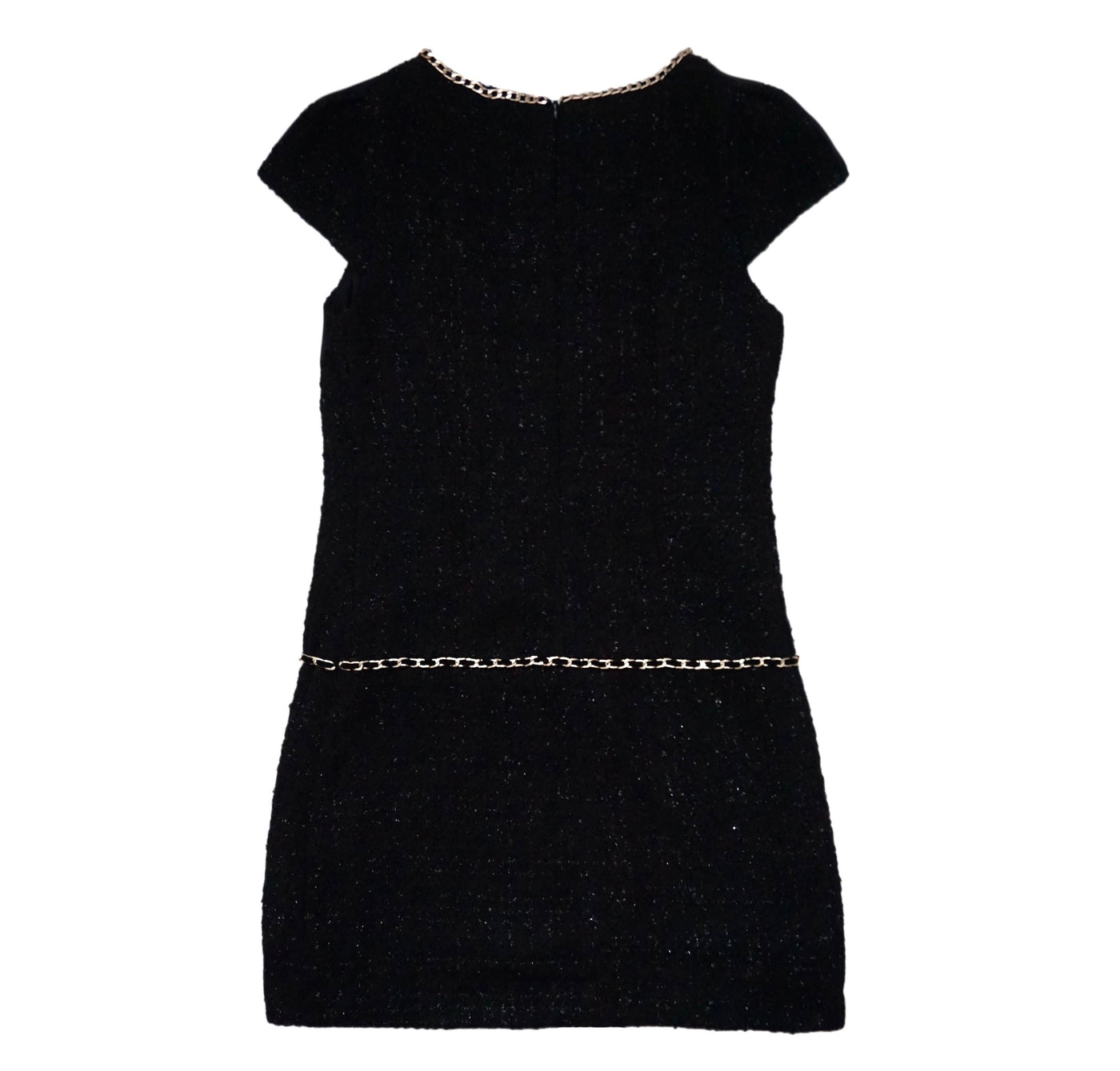 chanel black tweed dress Chanel 23S Black tweed dress and jacket set