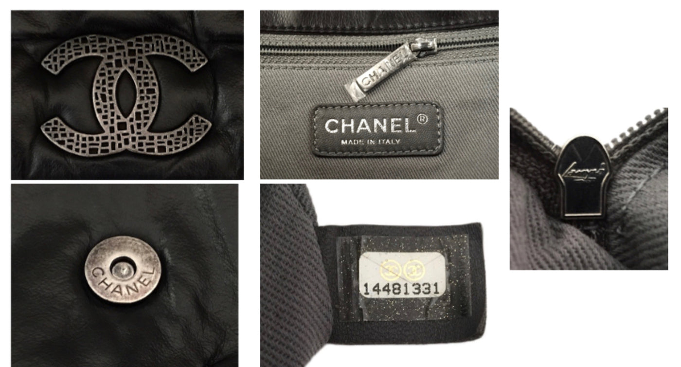 Authentic Chanel So Black Calfskin Jumbo