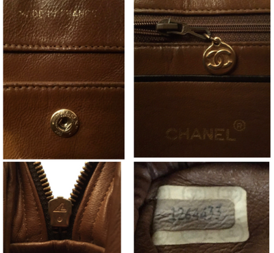 Authentic Chanel Vintage Brown Jumbo Camera Style Handbag
