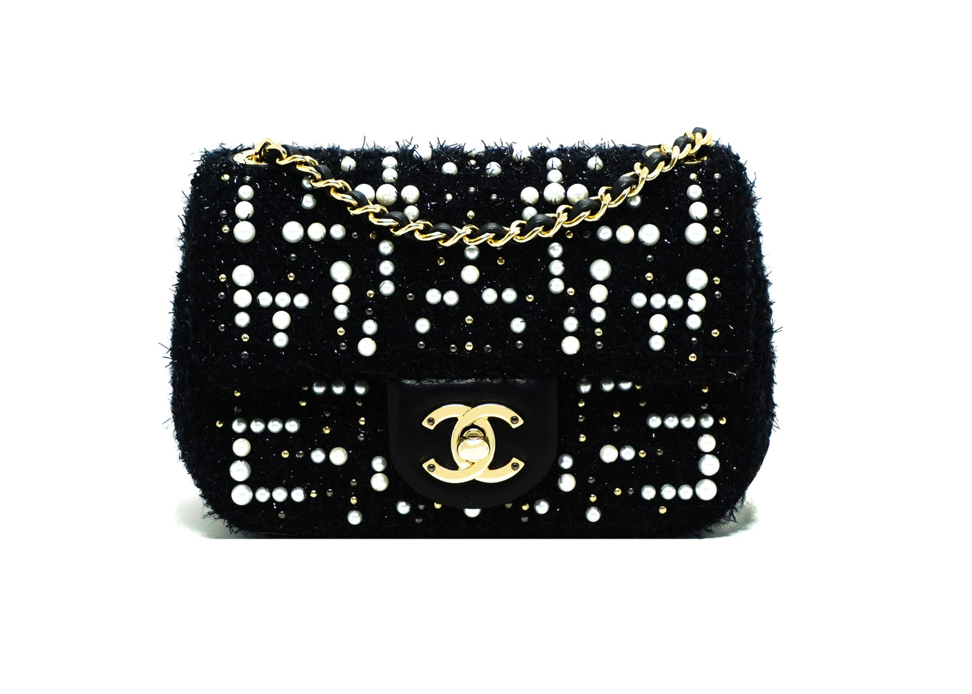 Chanel Rare Tweed Cosmos Pearl Mini Flap Bag – Classic Coco