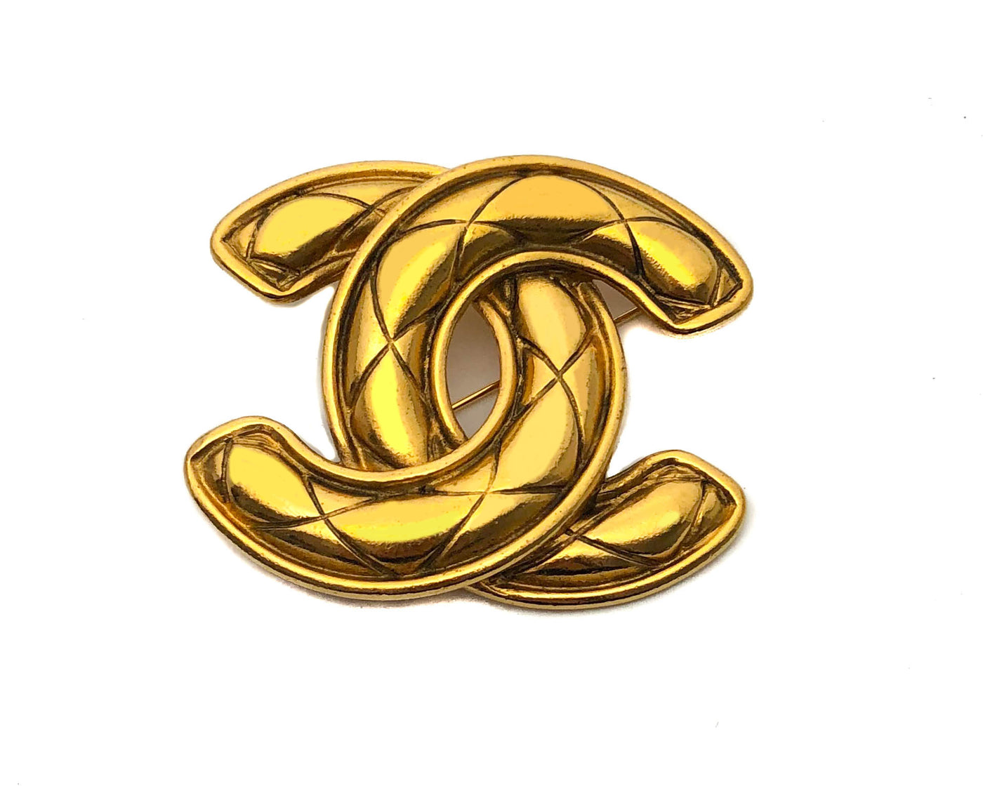 Chanel Vintage Classic Quilted Large Pin