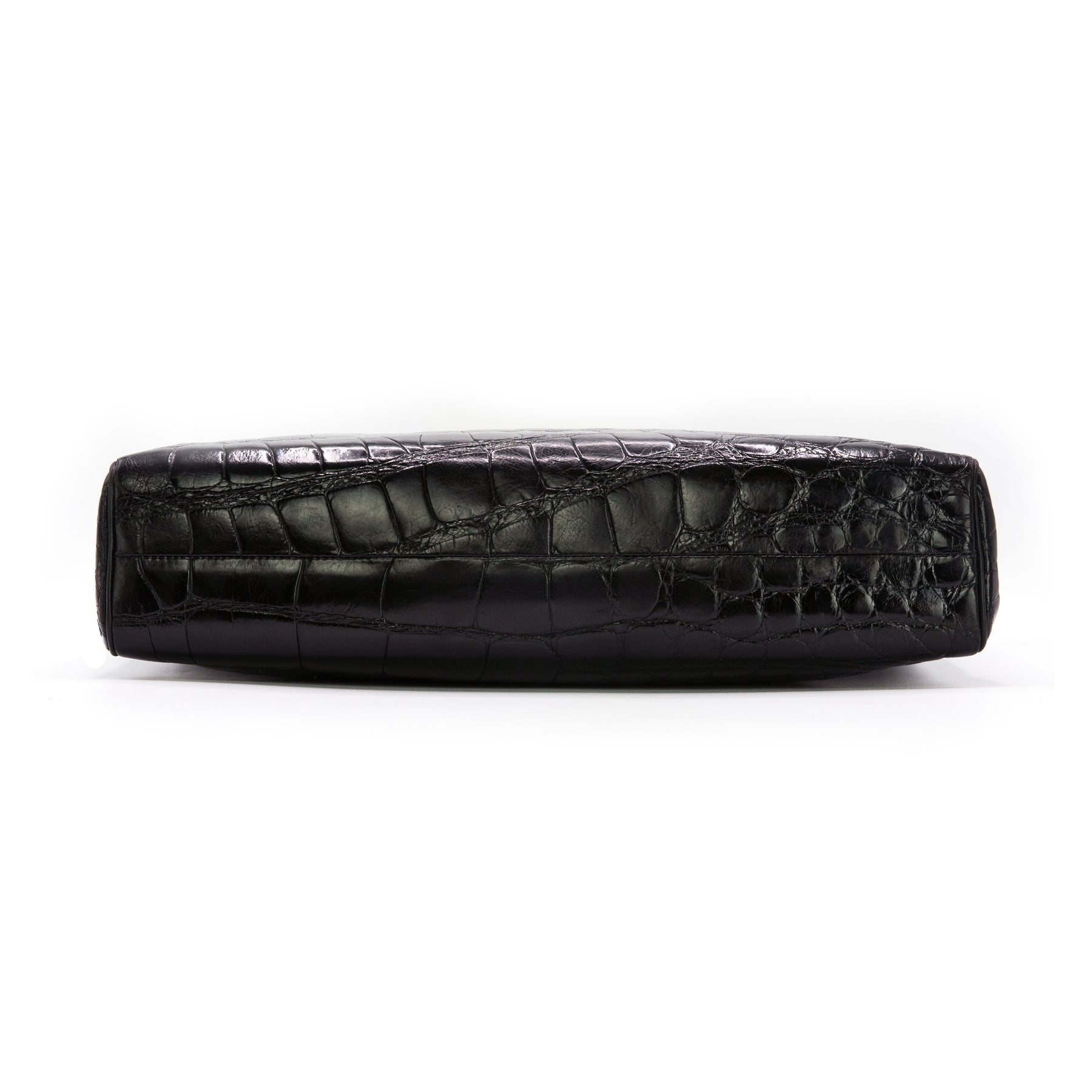 Chanel Vintage Black Crocodile Rare Camera Jumbo Maxi Bag – Classic ...