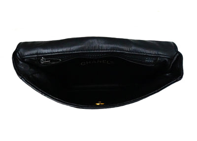 Chanel Vintage Black Lambskin Belt Bag