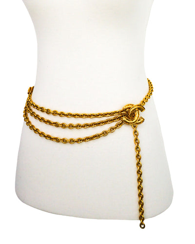 Chanel Vintage Classic Quilted Charm Belt/Necklace 