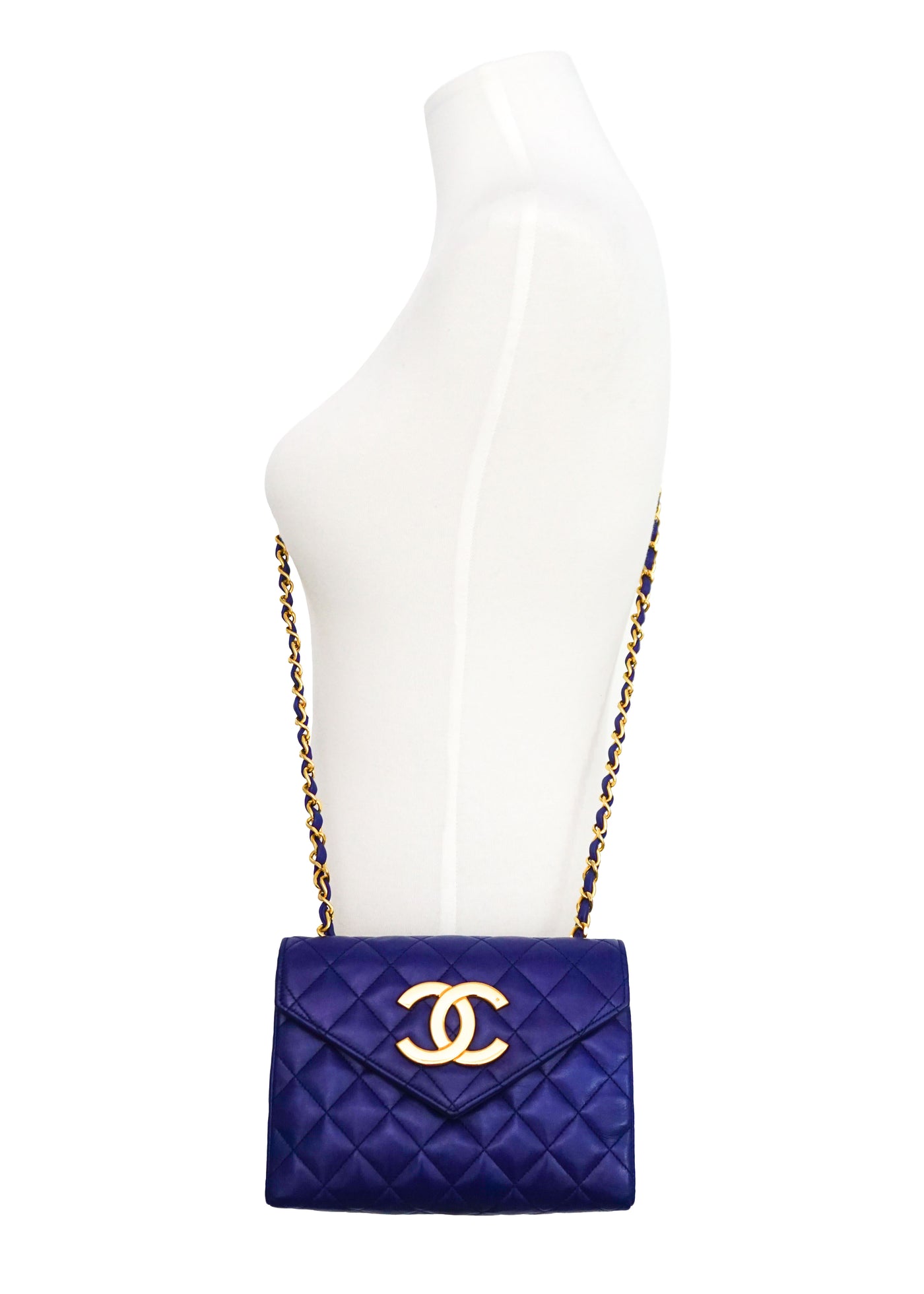 Chanel Royal Blue Quilted Lambskin Mini Classic Coco Flap Bag