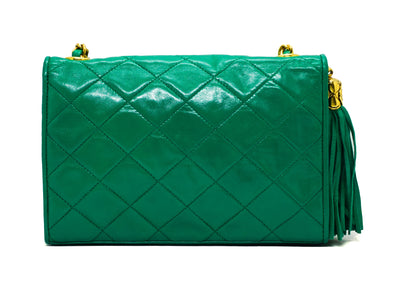 Chanel Vintage Evergreen Lambskin Mini Flap Bag