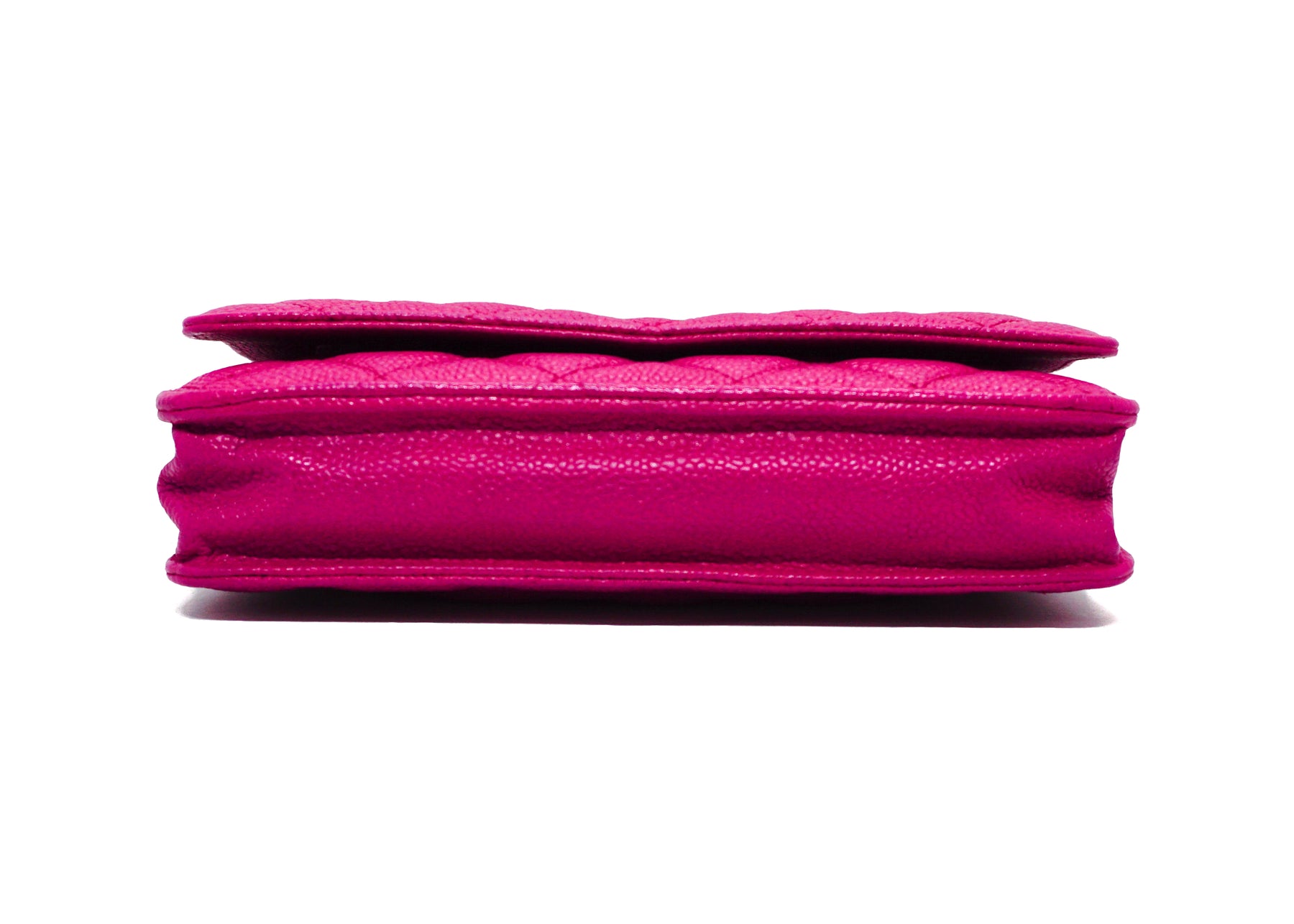 Chanel Rare Hot Pink Caviar Wallet on Chain (WOC) – Classic