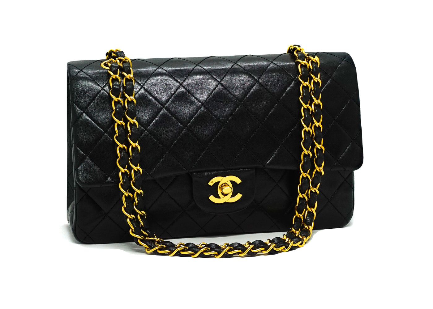 CHANEL, Bags, Rare Chanel Vintage Small 24k Gold Reissue Chain Double  Flap Bag