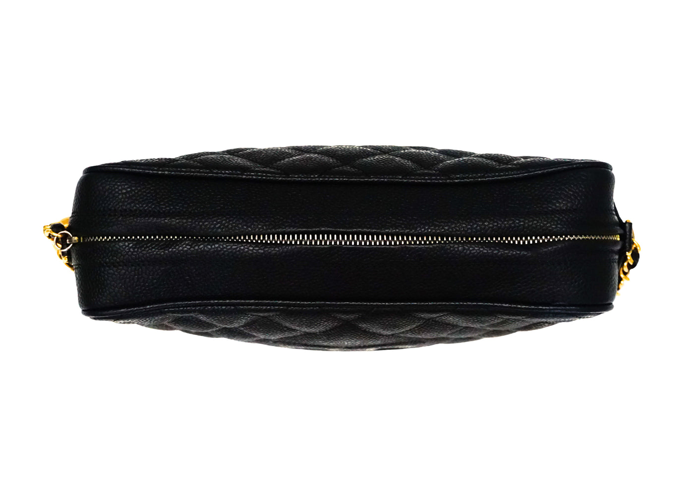Chanel Vintage Rare Black Caviar Camera Bag