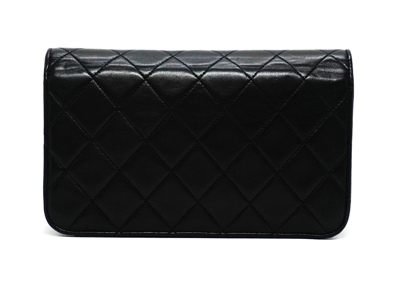 Chanel Vintage Black Lambskin Mini Classic Full Flap Bag