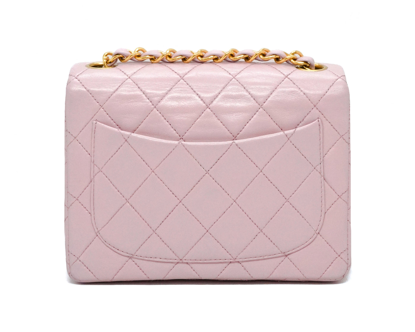 Chanel Vintage Pink Lambskin Classic 2.55 Mini Flap Bag – Classic
