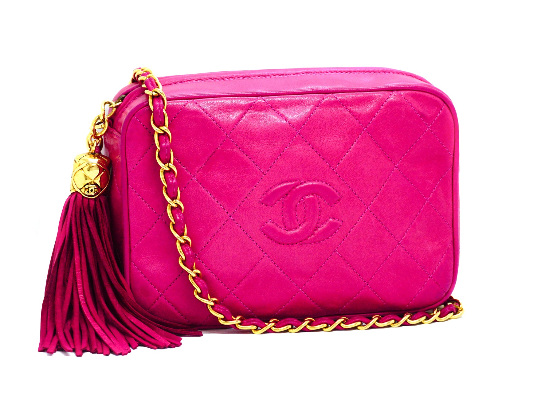 Chanel Vintage Pink Rare Lambskin Camera Bag – Classic Coco