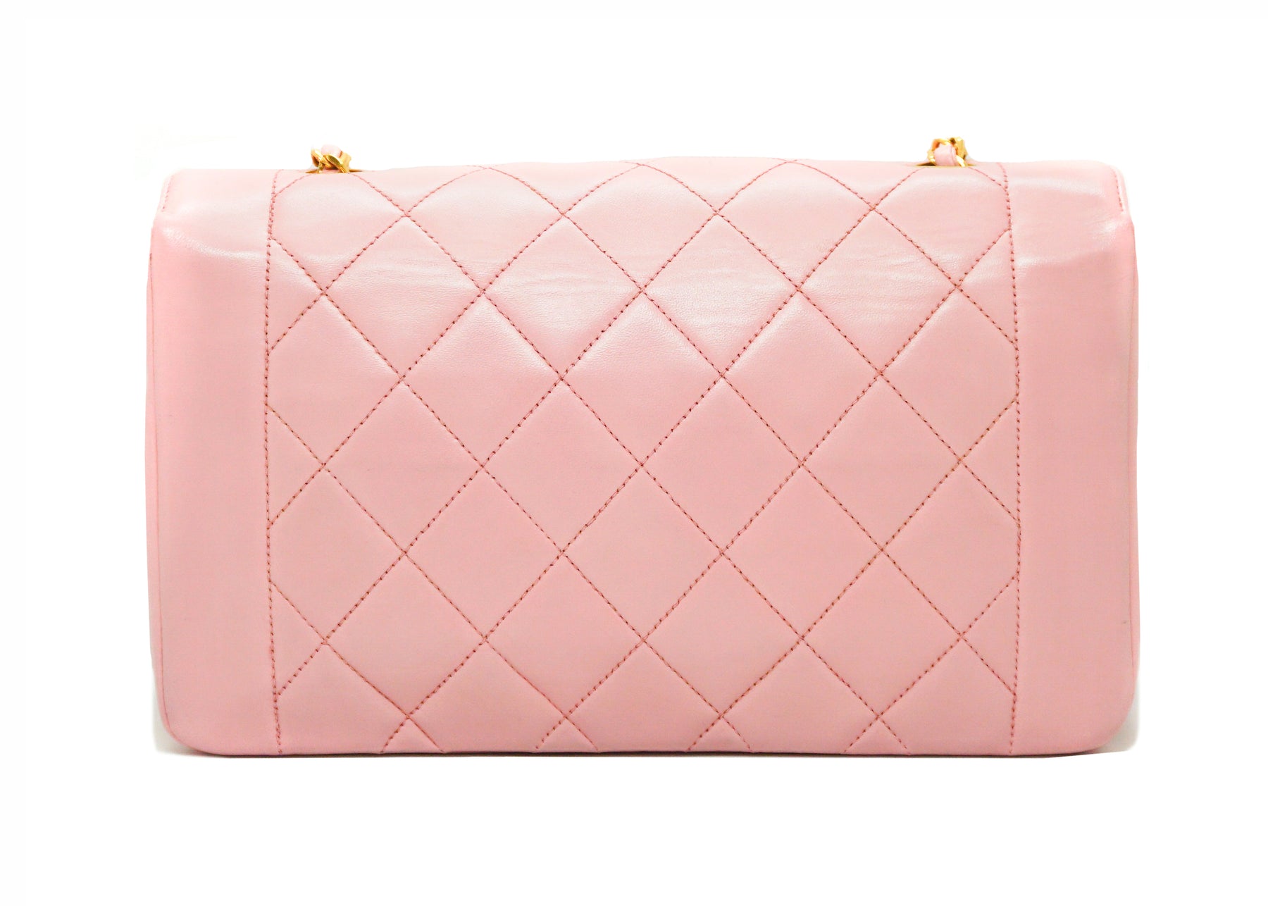 Chanel Vintage Pink Lambskin Medium Diana Flap Bag – Classic Coco Authentic Vintage  Luxury