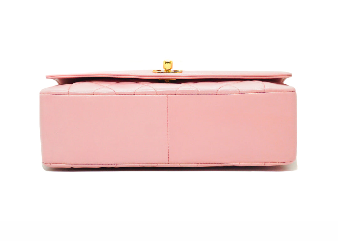 Chanel Vintage Pink Lambskin Medium Diana Flap Bag – Classic Coco