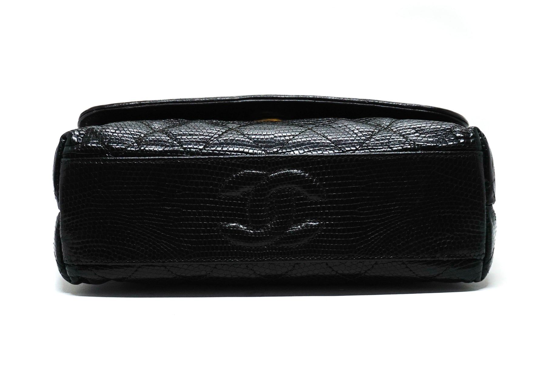 Chanel Vintage Rare Black Lizard Mini Flap Bag – Classic Coco