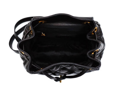 Chanel Vintage Black Lambskin Rare Backpack