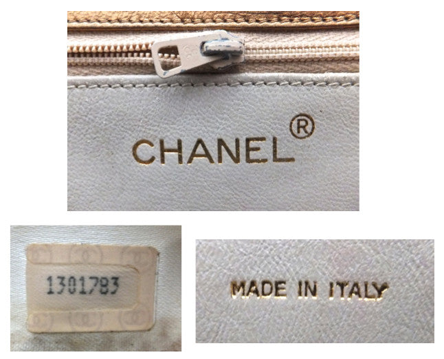 Authentic Chanel Vintage Gold Flapover