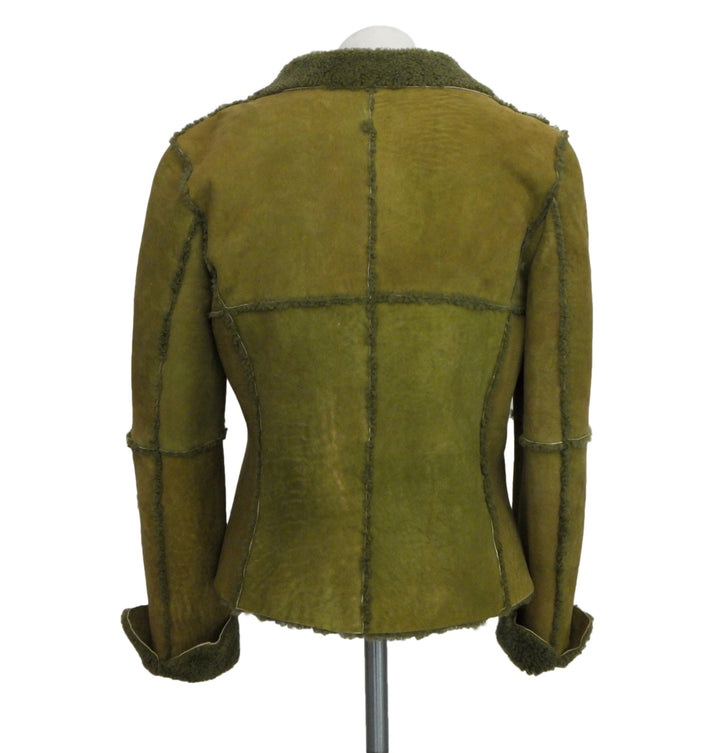 Chanel Vintage Runway Rare Green Shearling Jacket – Classic Coco