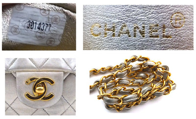 Authentic Chanel Vintage Gold Mini 2.55 Flapover