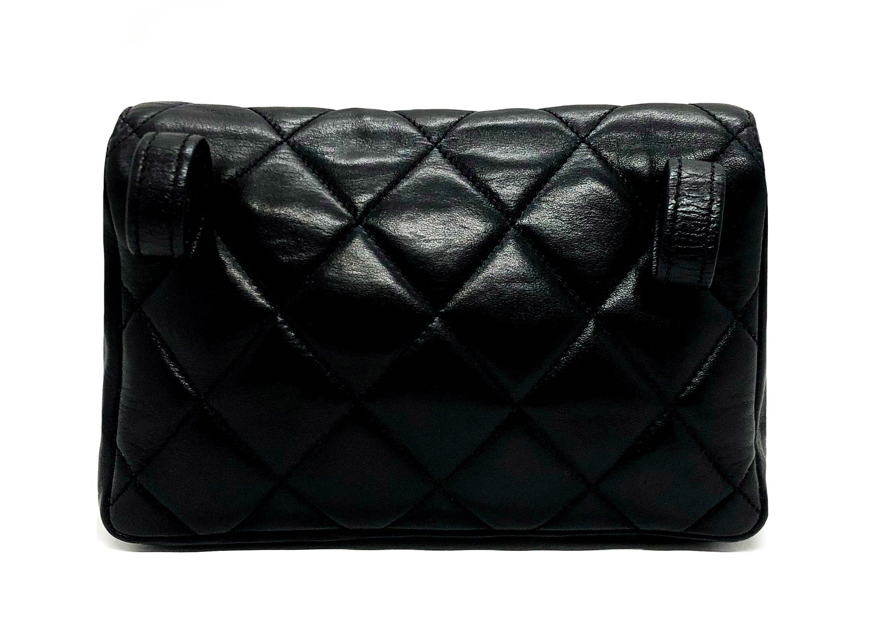 Chanel Vintage Black Lambskin Belt Bag – Classic Coco Authentic Vintage  Luxury