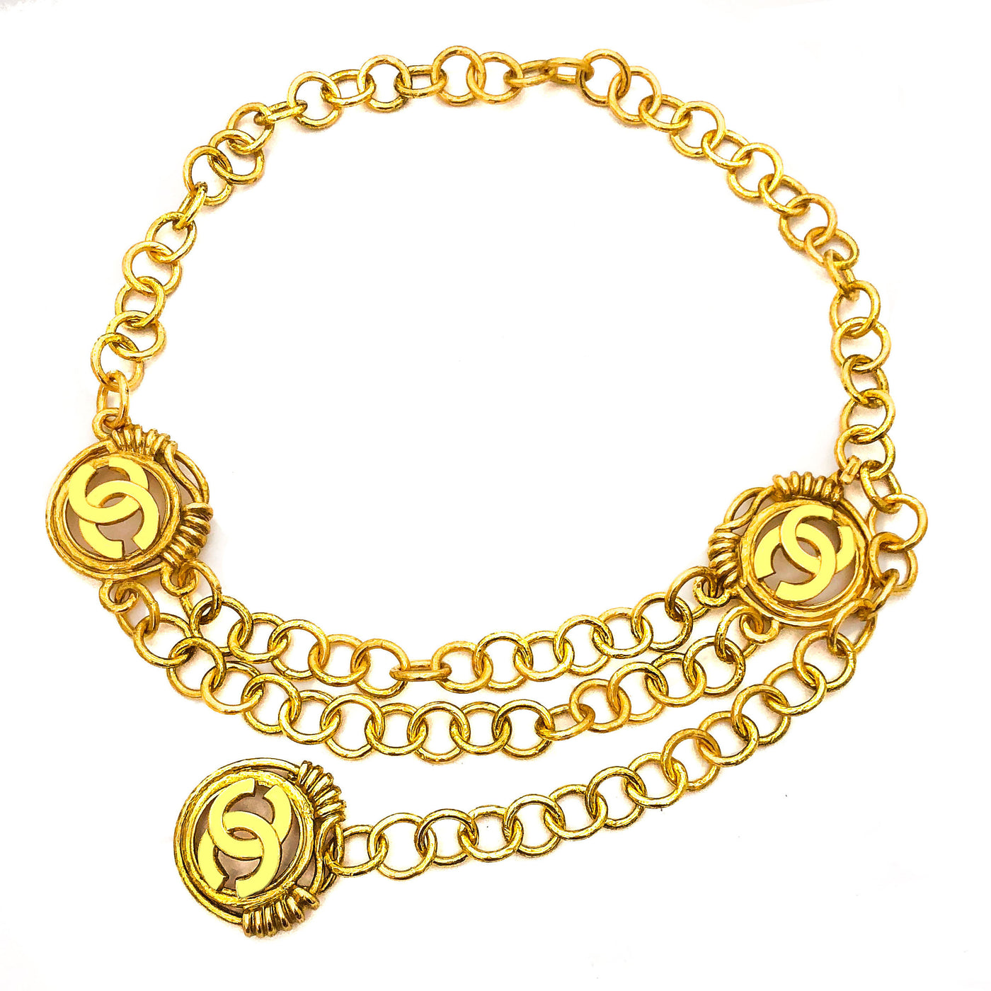 Chanel Vintage Rare Gold XL Logo Belt/Necklace 